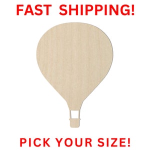 Balloon - Laser Cut Out Unfinished Wood Craft Shape BLN11 Balloon - Laser Cut Out Unfinished Wood Craft Shape BLN11