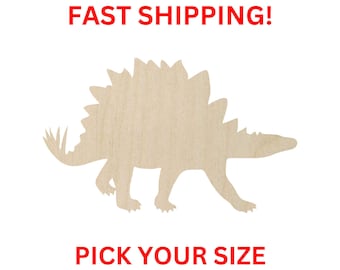 Unfinished Wooden Dinosaur 02 | Nursery Blank | Dino Wooden Blank Cutout | Laser Cut | DIY Crafting Supplies