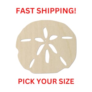 Unfinished Wood Sand Dollar Shape - Ocean - Beach - Nursery