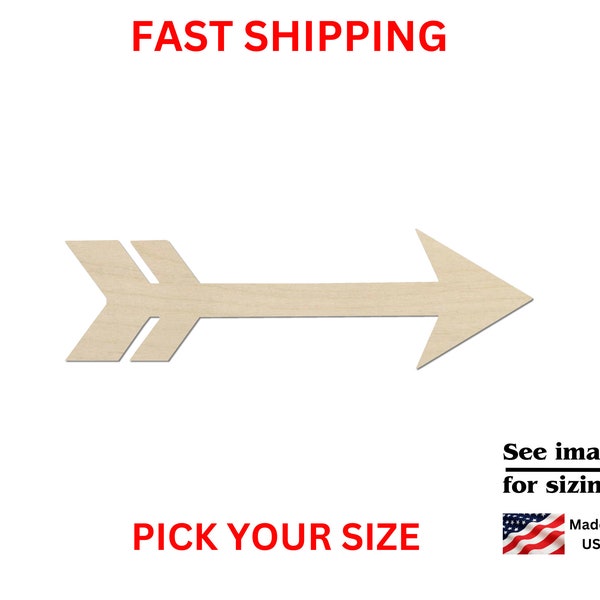 Unfinished Wooden Arrow Shape | Directional Arrow | Sign Arrow | Crafting Supplies