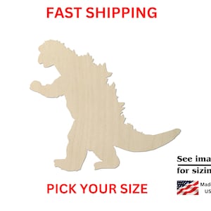 Unfinished Wooden Monster Shape | Mythical Cutout | Monster Cutout | Wooden Blank Cutout | Laser Cut |  Craft Supplies