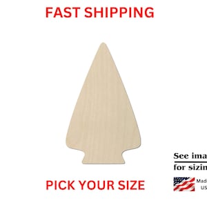 Unfinished Wooden Arrowhead Shape | Arrow Head Blank Cut Out | Craft Supplies | Crafting Blanks | Bulk Wholesale
