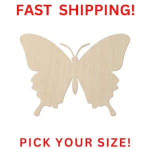 Butterfly - Laser Cut Out Unfinished Wood Craft Shape BUG22 Butterfly - Laser Cut Out Unfinished Wood Craft Shape BUG22