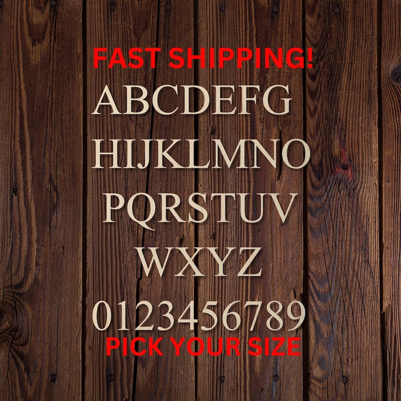 15 and Quot Wood Letters - Etsy