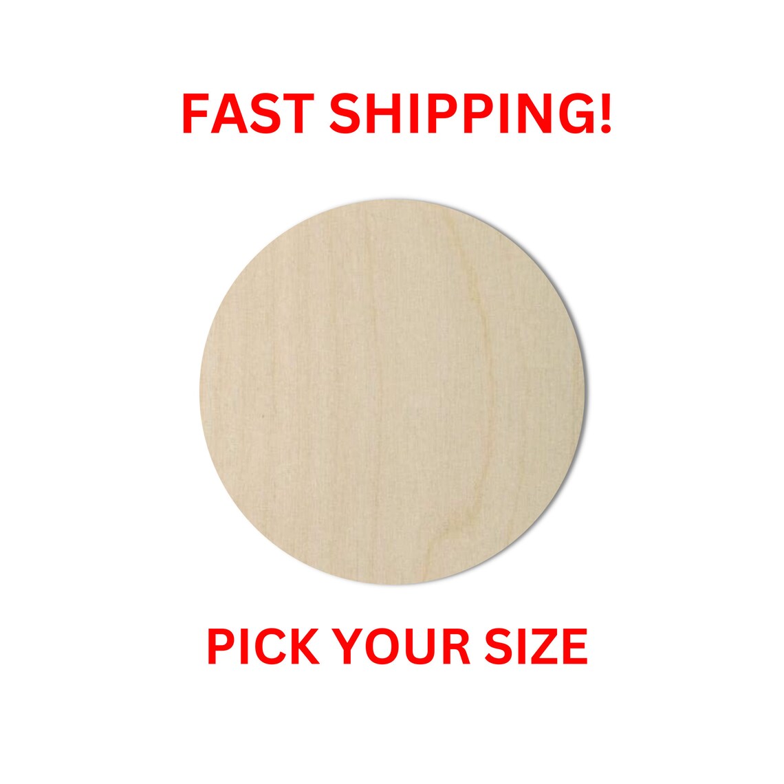 Unfinished Wooden Circle Round Shape Circle Blank Cutout - Etsy