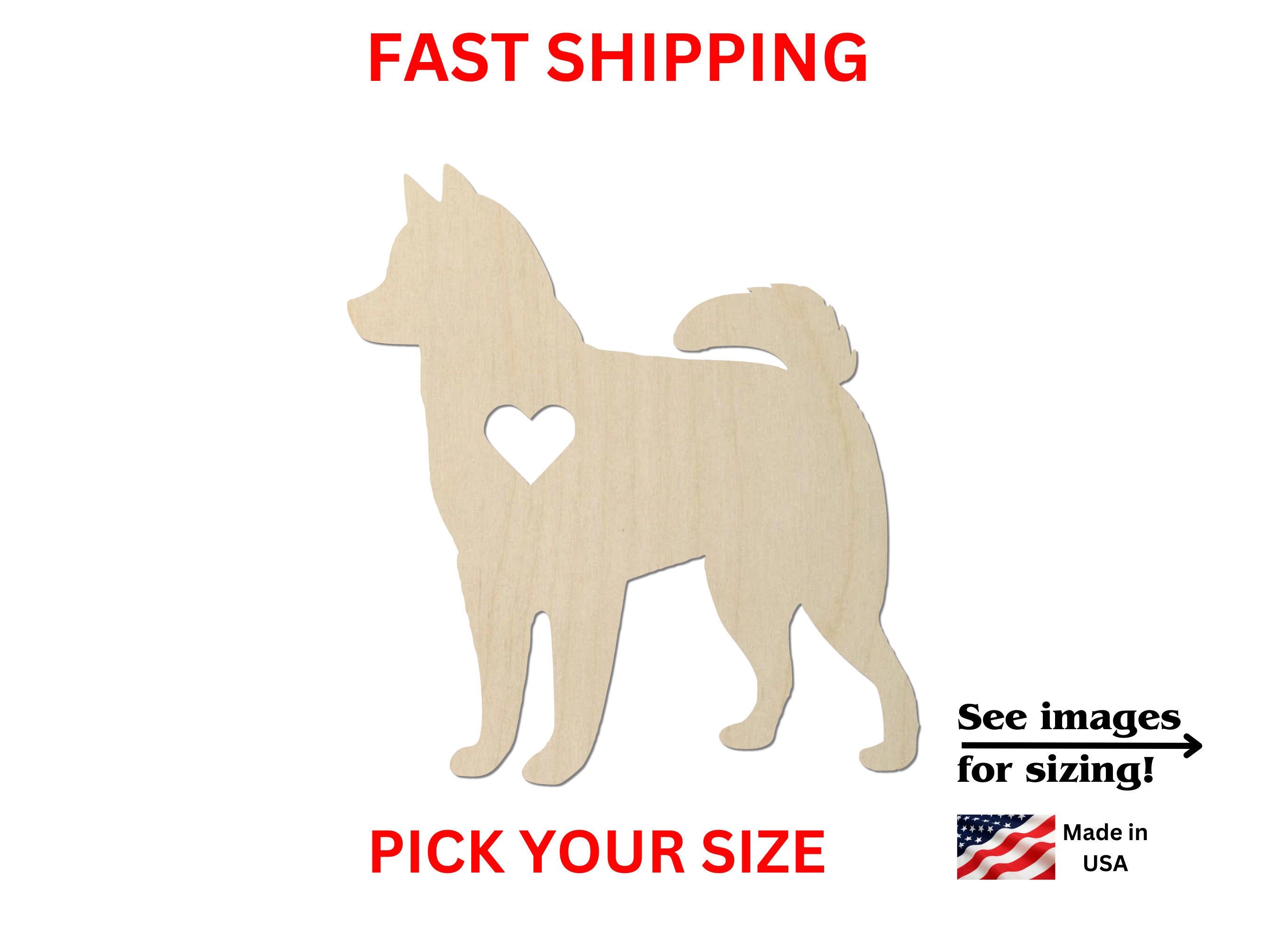 Dog - Laser Cut Out Unfinished Wood Craft Shape DOG156 Dog - Laser Cut Out Unfinished Wood Craft Shape DOG156