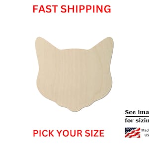 Cat - Laser Cut Out Unfinished Wood Craft Shape CAT63 Cat - Laser Cut Out Unfinished Wood Craft Shape CAT63