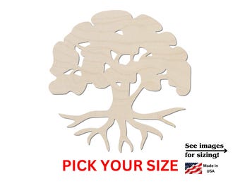 Unfinished Wooden Tree of Life | DIY Cutout | Tree of Life Shape | Craft Supplies