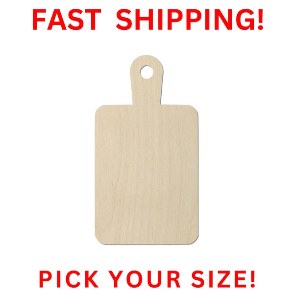 Unfinished Wooden Cutting Board Shape 02  | Cutting Board Wood Shape | Wood Craft Supplies | Blank for Craft | Laser Cut | DIY Craft Cutout