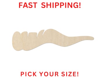 Unfinished Wooden Snowman Nose Shape | Snowman Nose Wood Cutout Shape | Laser Cut Blanks | Unfinished | DIY Craft Blanks