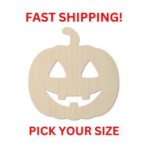 Unfinished Wooden Pumpkin Shape 03 | Unfinished Wood Shapes Jack O Lantern Spring Planting Vegetable Fruit Halloween Food Carve
