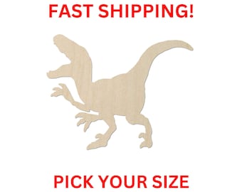 Unfinished Wooden Dinosaur 07 | Dino Blank | Dino Wooden Blank Cutout | Laser Cut | DIY Crafting Supplies