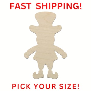 Hat Leprechaun - Laser Cut Out Unfinished Wood Craft Shape PAT4 Hat Leprechaun - Laser Cut Out Unfinished Wood Craft Shape PAT4