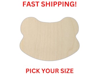 Unfinished Wooden Frog Head Shape | DIY Crafting Supplies | Frog Cutouts | Blank Frog for DIY Projects | Bulk Frog