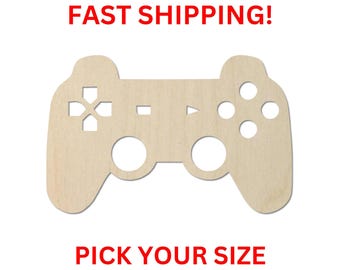 Unfinished Wooden Gaming Controller | PS Controller Blank Cutout | Craft Supplies | Bulk Gaming Controller