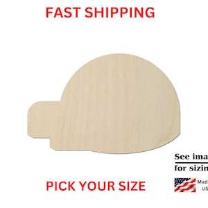 May include: Unfinished wooden cutout of a dome-shaped house with a small door.  Pick your size. See images for sizing! Made in USA.