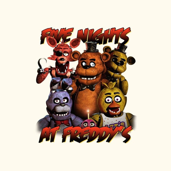 Five Nights At Freddys T-Shirt Comic Vintage FNAF Game