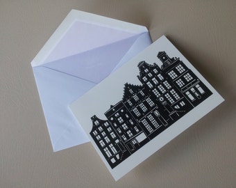 Carte de vœux Amsterdam (avec enveloppe)