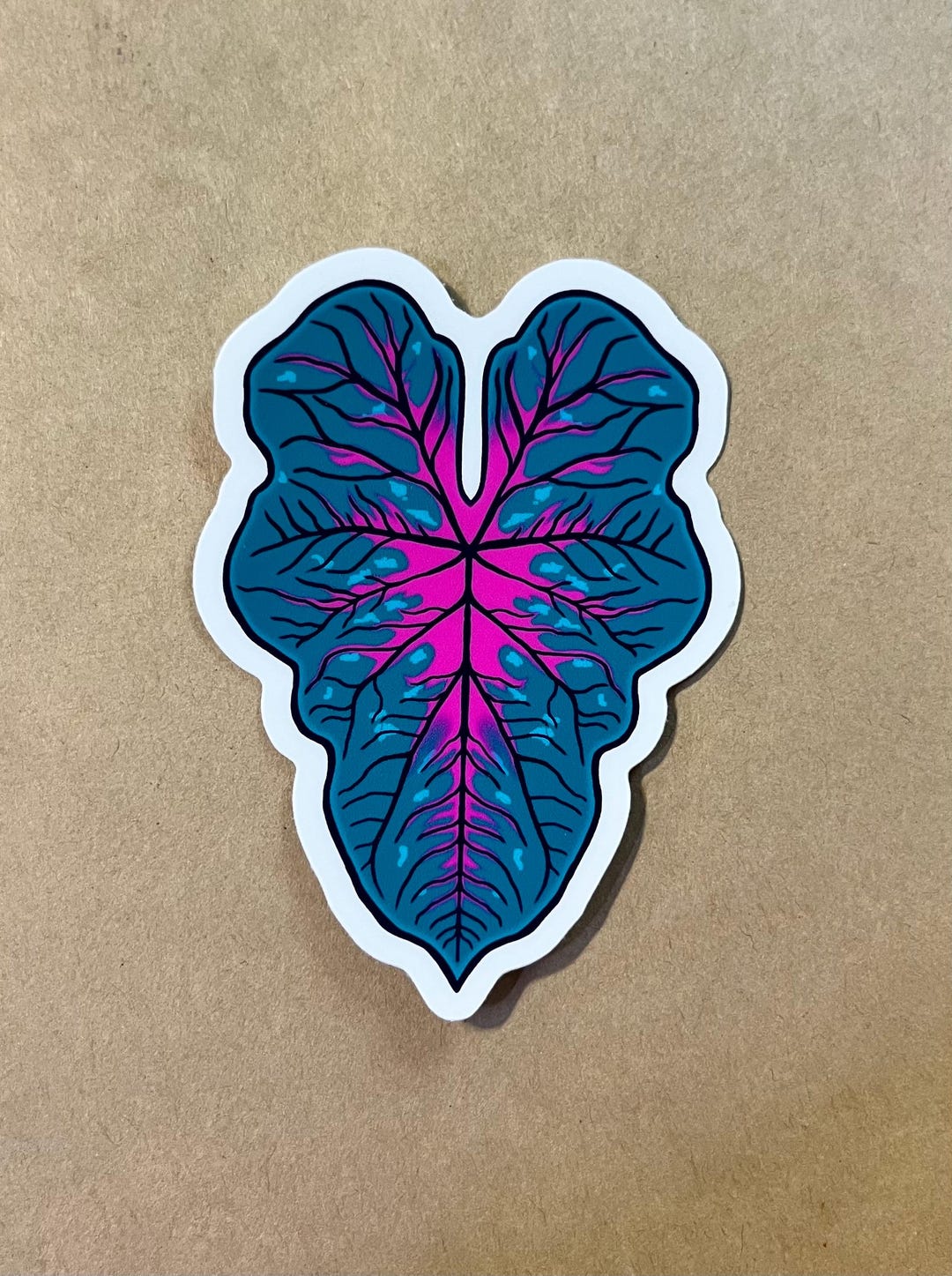 Caladium Vinyl Sticker - Etsy