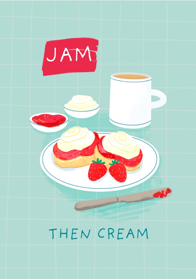 Print Cream Tea in Cornwall image 2