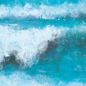 Print, Ocean Wave Wall Art, Surf Art image 2