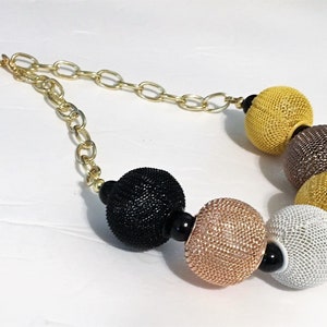 Statement Necklaces, Statement Jewelry, Bold Jewelry, Chunky Necklaces, Big Necklaces, Yellow Necklaces, Unique Jewelry, J&#39;NING Jewelry