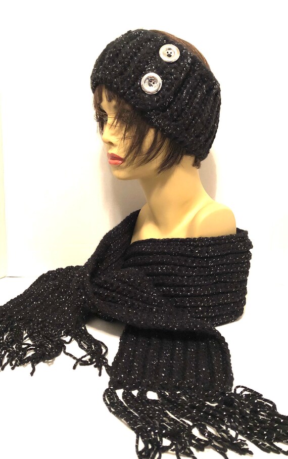 Black Hat and Scarf Sets Black Hats 