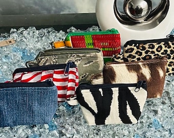 Mini Zipper Coin Pouch: Key Chain Accessory (4x3")
