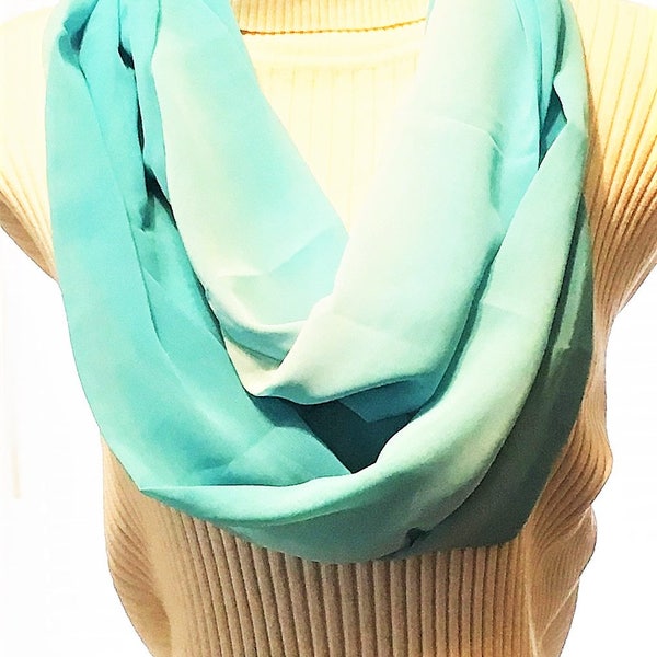 CLEARANCE  Turquoise Infinity Scarf, Infinity Scarves, Eternity Scarves, J'NING Accessories,