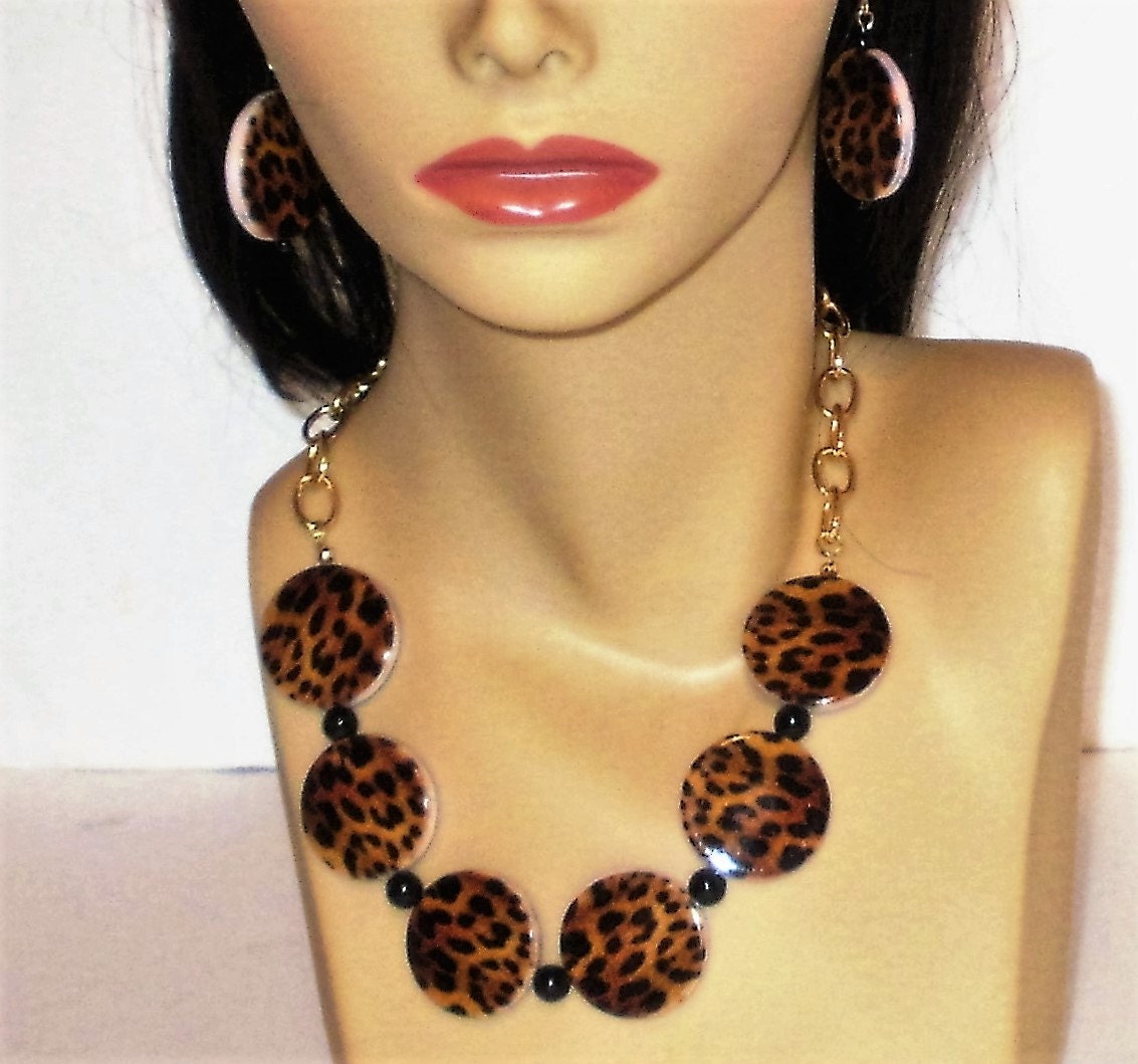 Leopard Necklaces Cheetah Necklaces Leopard Earrings - Etsy Leopard Necklaces Cheetah Necklaces Leopard Earrings - Etsy