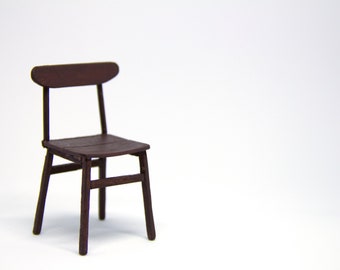 Miniature Chair - 1/12 Scale - Doll House Miniatures