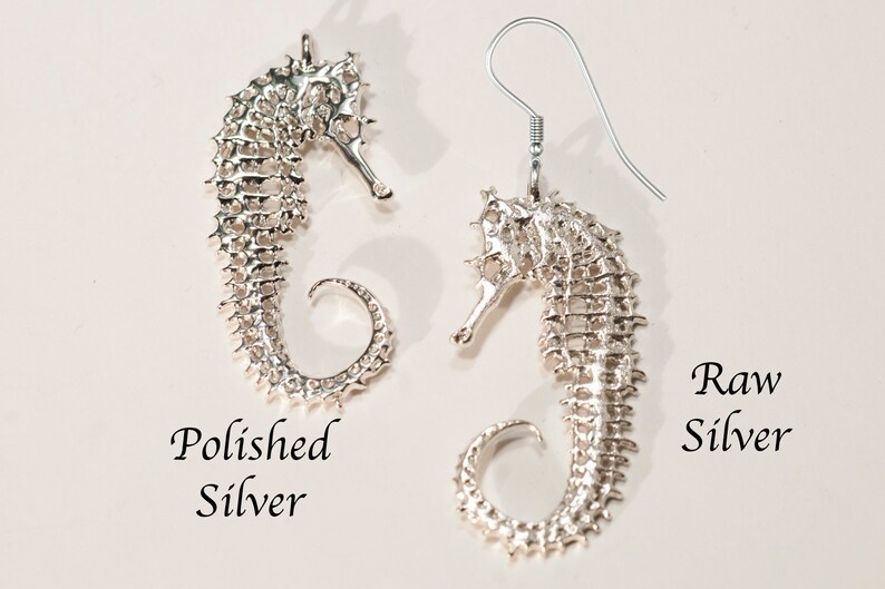 Seahorse Earrings Seahorse Jewelry image 1