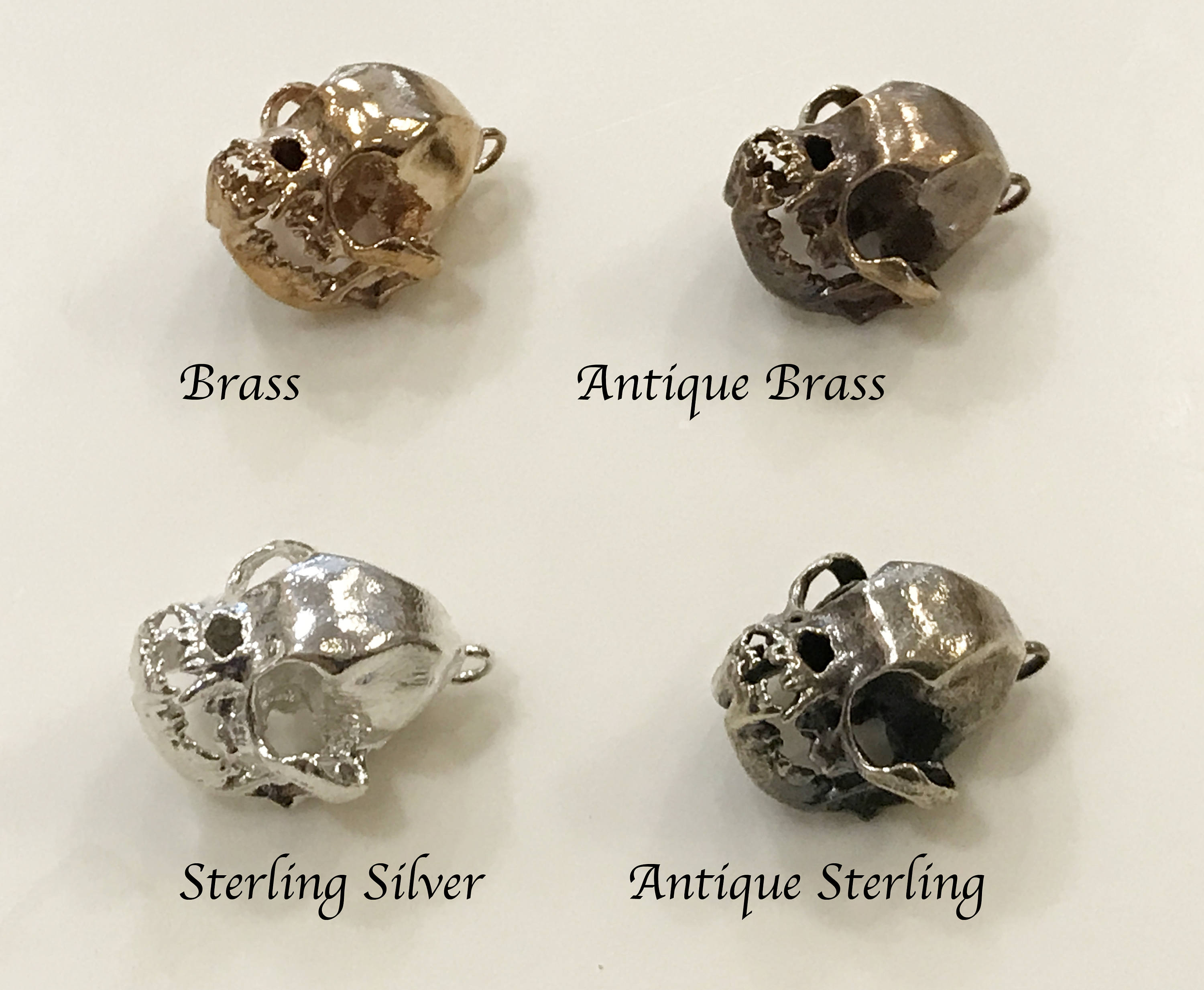 Pug Dog Skull Necklace Bronze Silver Dog Skull Dog Jewelry Etsy