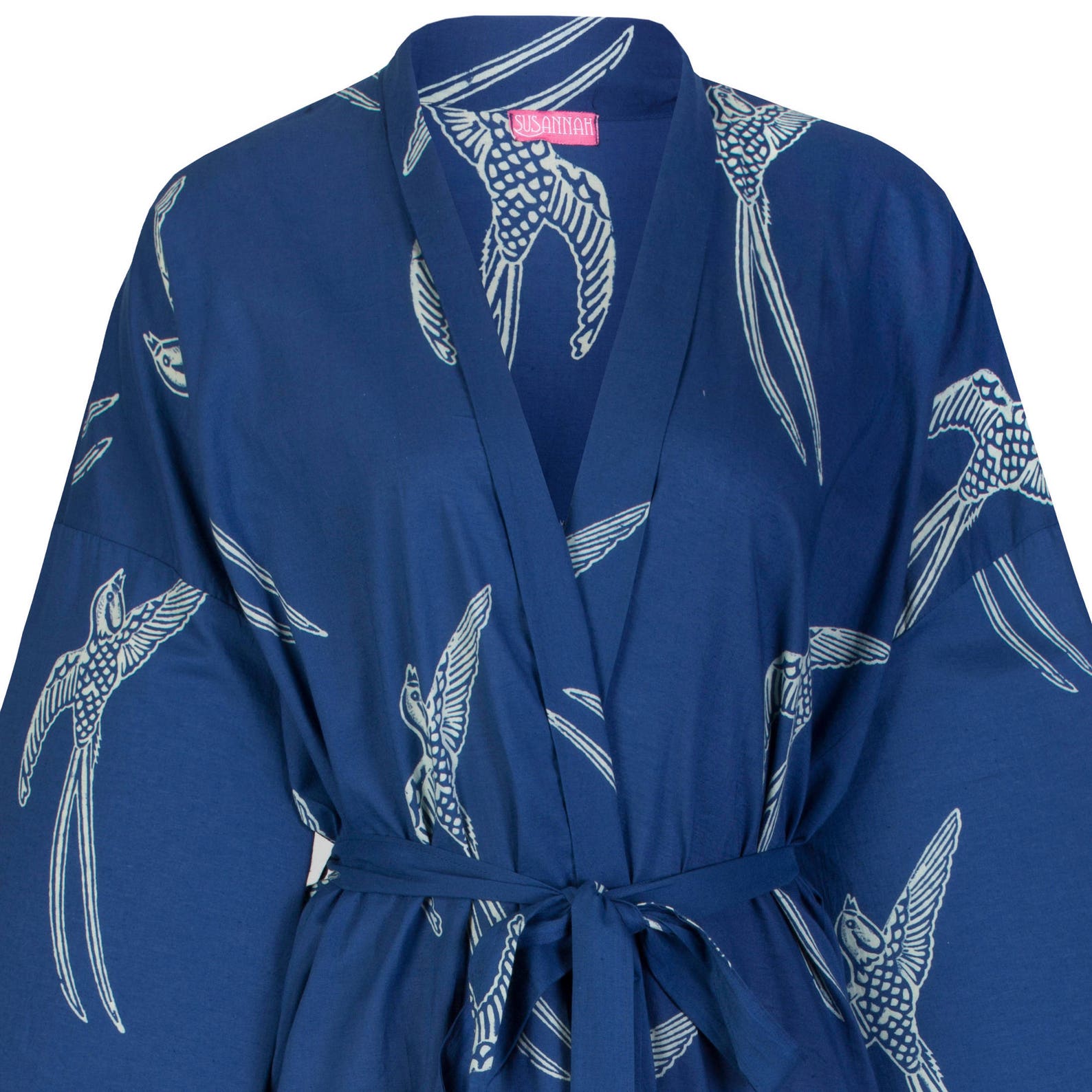 Susannah Cotton Kimono Robe Yukata Dressing Gown Hand Etsy UK