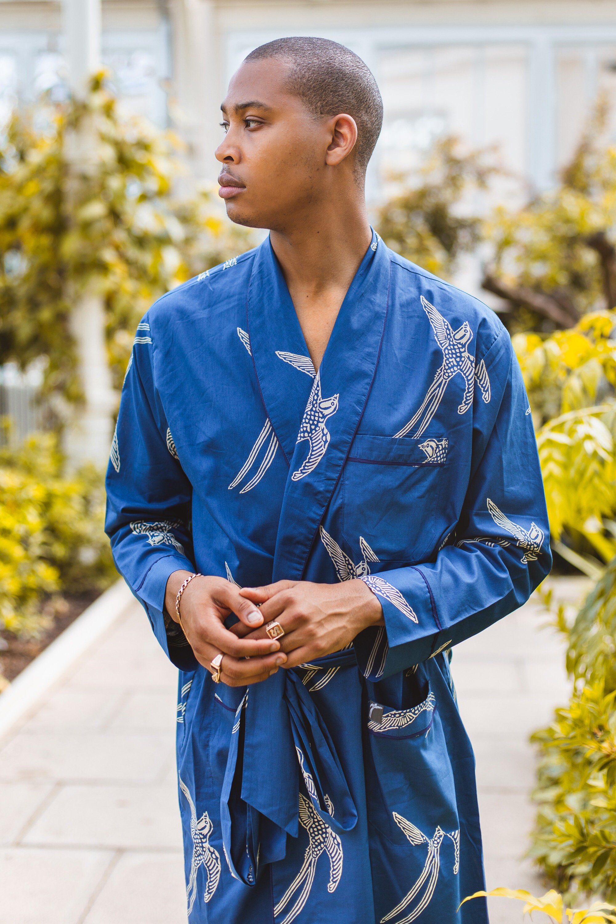 Men&rsquo;s cotton dressing gown