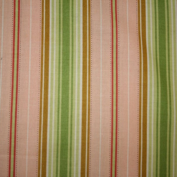 Half Yard - FRESH CUT - Lounge Stripe - Peach,  PWHB027 -  Quilting Cotton Fabric - Free Spirit Heather Bailey, fabric sale, destash