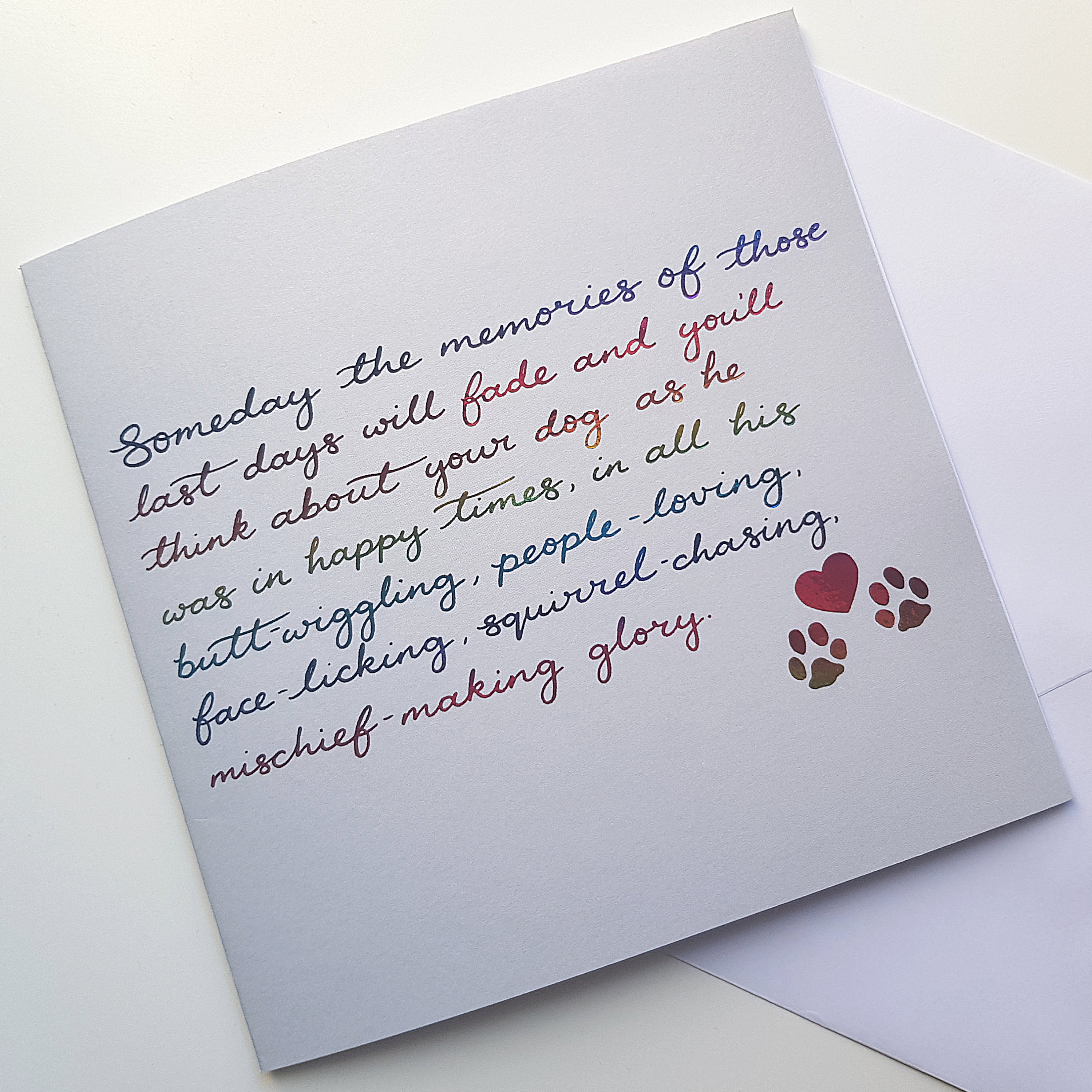 What To Write In A Pet Sympathy Card Dog