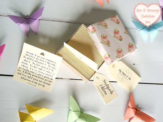 Brautpaar Hochzeit Zitate Liebe Zitate Sprüche Box 60 Handgefertigte Zitate