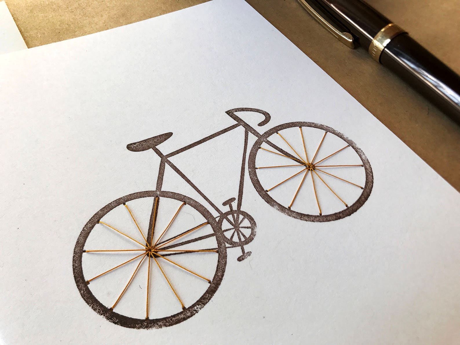 dessin description d'une bicyclette