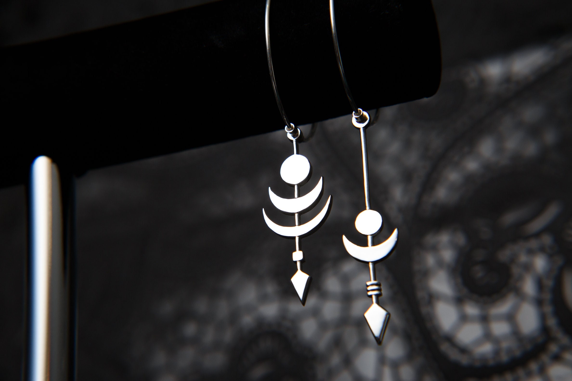 ★MIDNIGHT MOMENT.★ cosmic earring silver Designer fashion, Seoul-fully created | W Concept