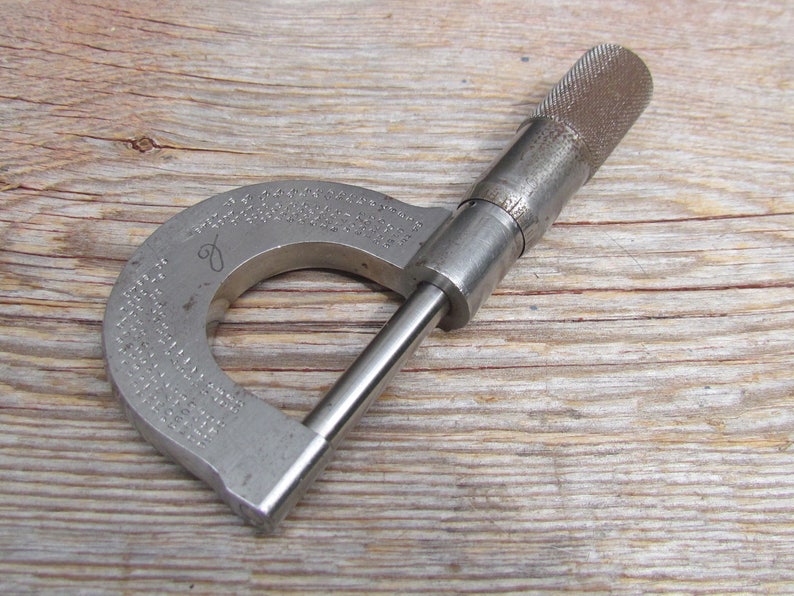 Antique L.S. Starrett Micrometer Calipers Model 203 Etsy