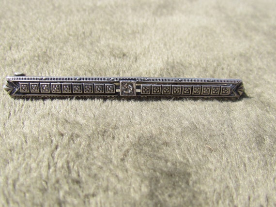 Vintage 1920's Allco Art Deco Rhinestone Pin/Lapel