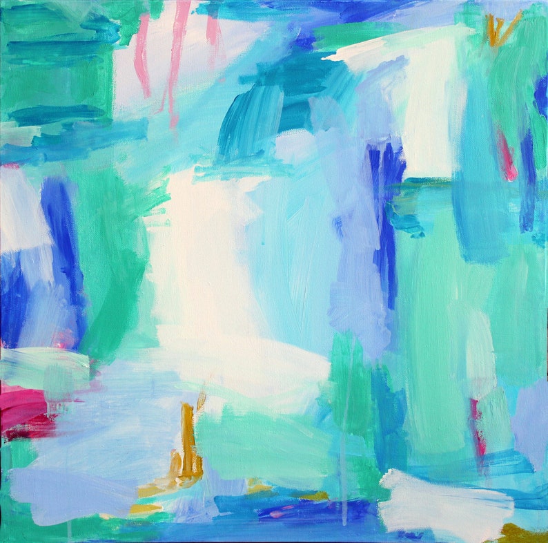 Abstract Acrylic Painting Original on Canvas It's Etsy