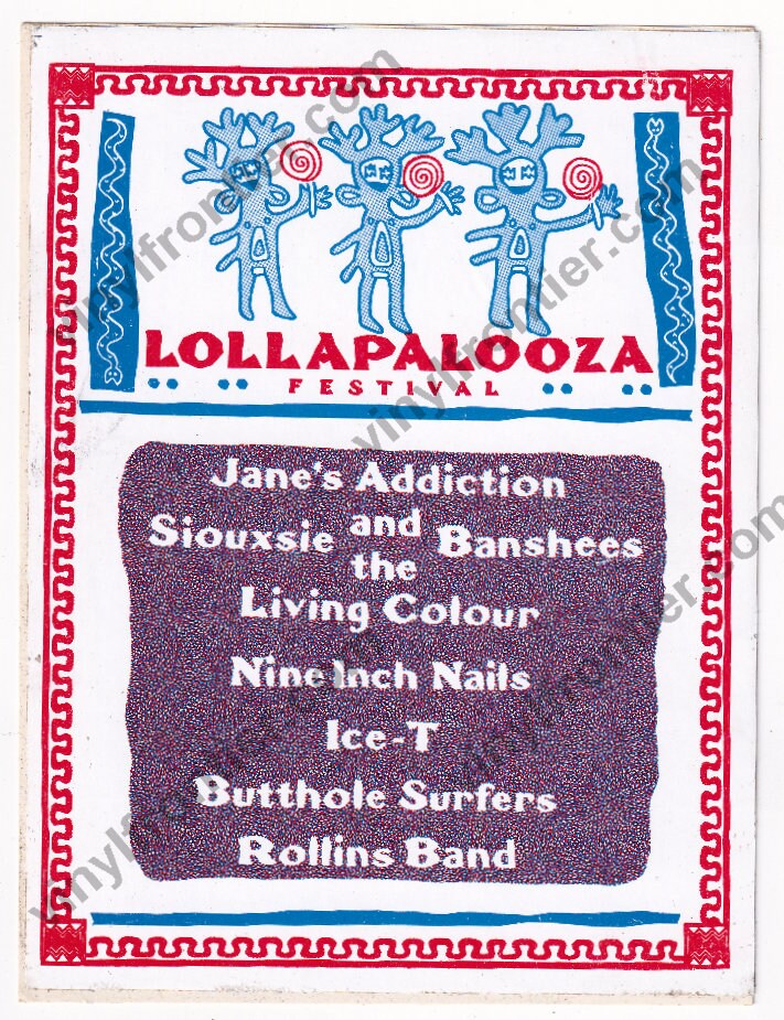 Vintage Lollapalooza Poster - Etsy