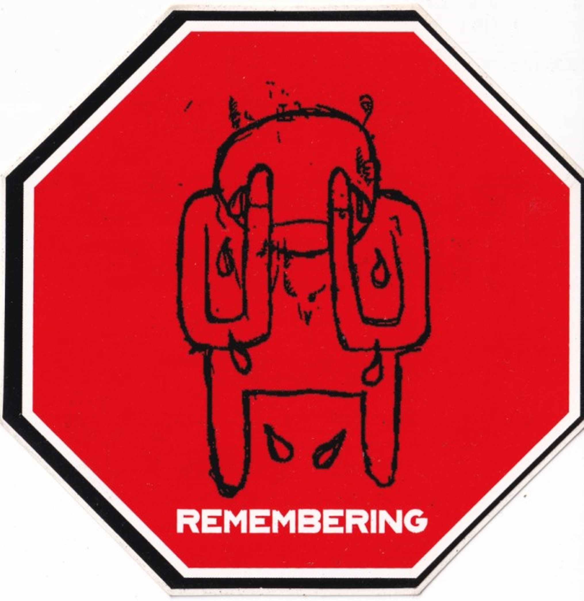 Radiohead Pair of Vintage Amnesiac Promo Stickers 2001