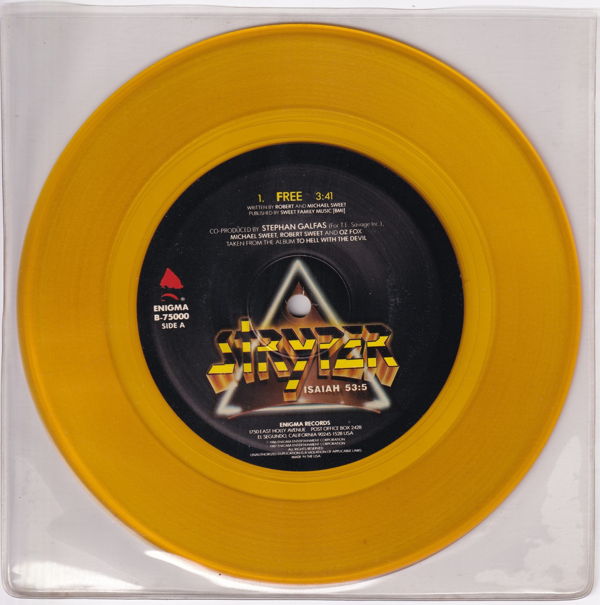Stryper Record - Etsy
