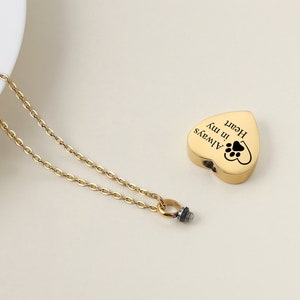 Personalized Cremation Urn Necklace: Engraved Pet Memorial Ashes Keepsake