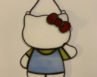 Cute Kitty made from Stained Glass