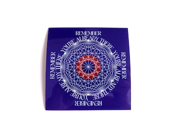 Pegatina inspirada en Ram Dass de Phish Sigma Oasis "Ya estás ahí" / "Sé aquí ahora".