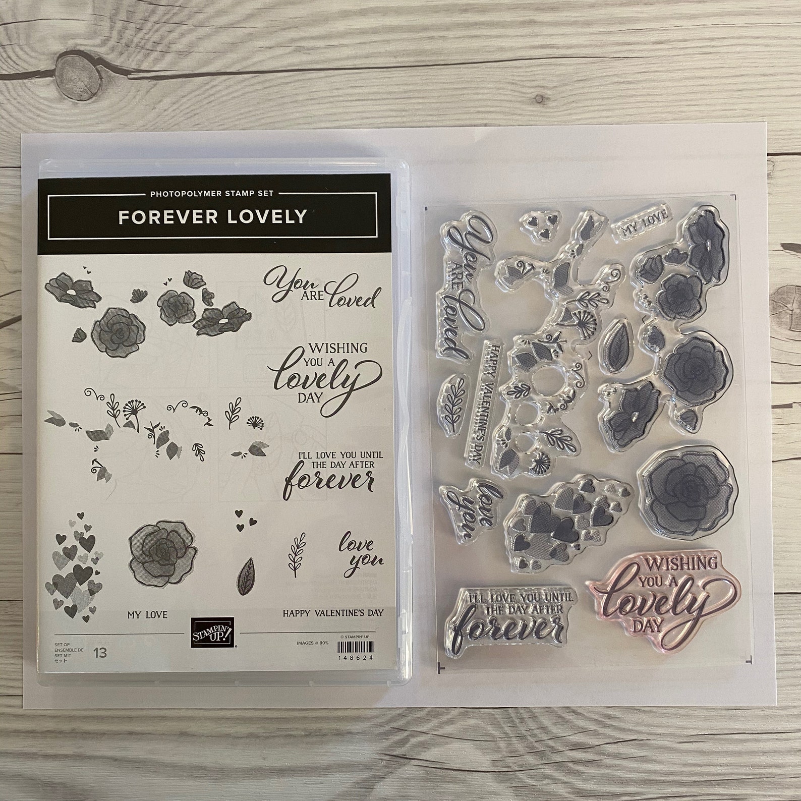 RETIRED Stampin' Up Stamp and Die Set FOREVER LOVELY Etsy